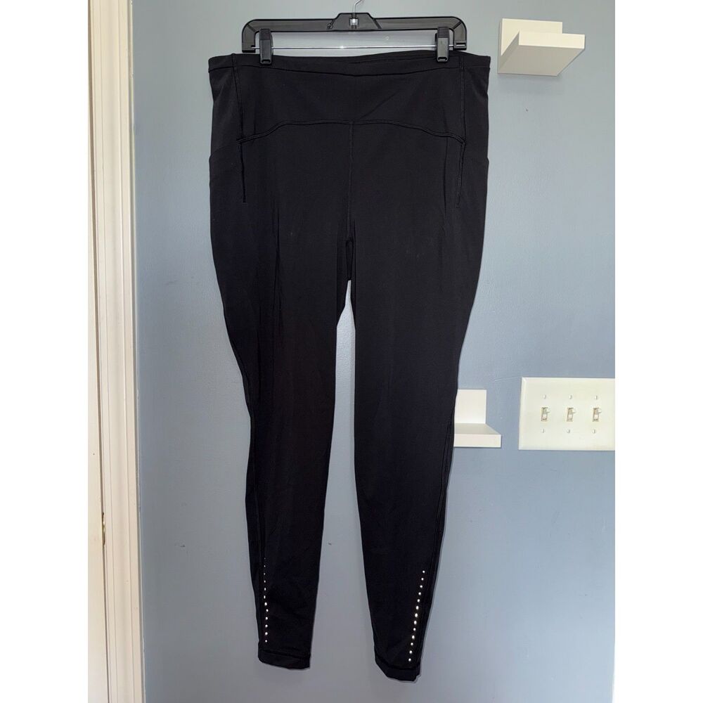 Lululemon Black Swift Speed High-Rise Leggings W/Pockets | Size 16 | Activewear
